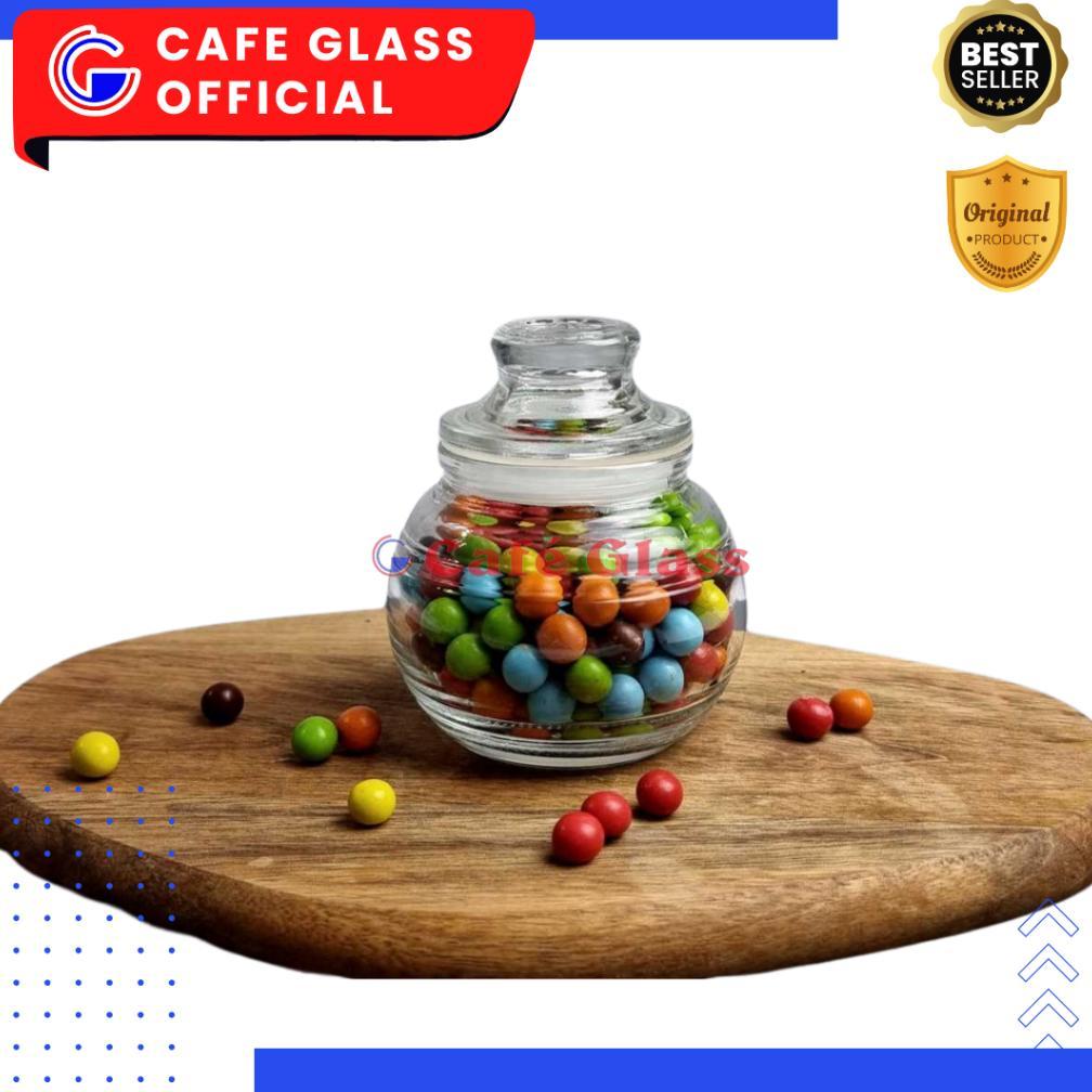 TOPLES KACA KECIL KEDAP UDARA - MINI JAR CEMILAN KACANG KUE KERING GTJ-250