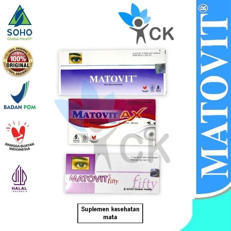 MATOVIT / MATOVIT AX / MATOVIT FIFTY BOX suplemen kesehatan mata