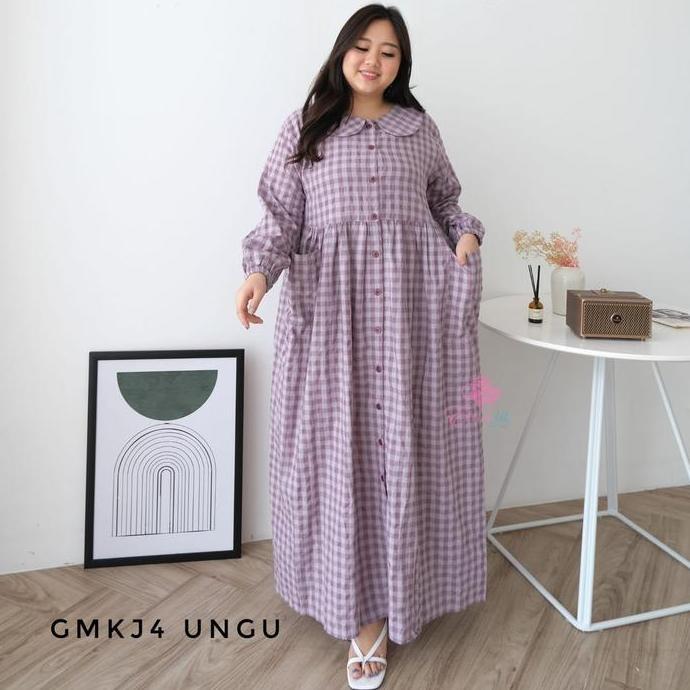 Jumbo Gamis Hanna katun ld 120 130 140 cm