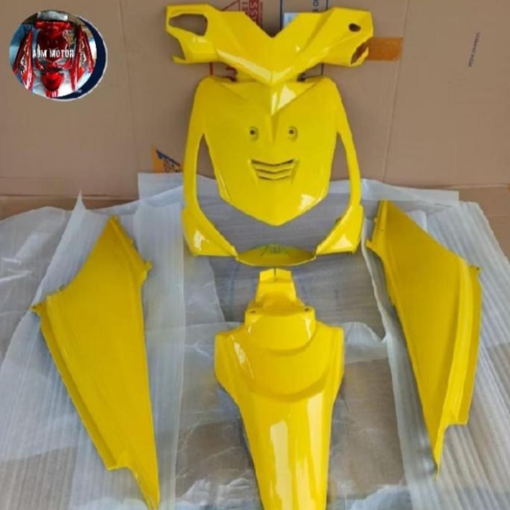 Grade Ori Full Cover Body Halus Beat Karbu 2010 2011 Kuning