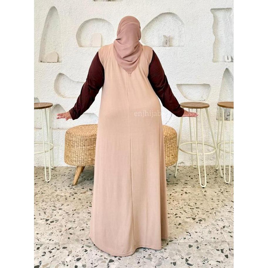 Inner Sleeveless Super Jumbo Busui LD 140 150 Cm Manset Gamis Tanpa Lengan Jersey Premium Dalaman Me