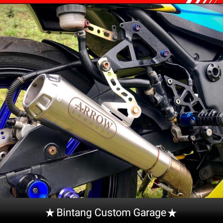 Bergaransi Knalpot Arrow Inlet 50Mm Sarangan Full Panjang 30 Cm / Knalpot Ninja 250 / Knalpot R15 / 