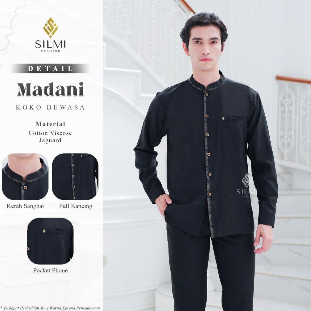 Silmi | Madani Family - Gamis Putih Elegan - Abaya Putih Umroh - Sarimbit Keluarga Couple