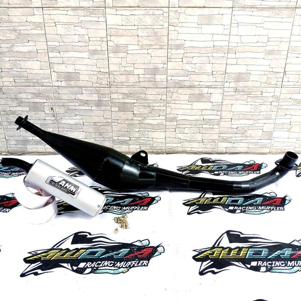 Gratong Knalpot Fiz R Pernis Ahm Hitam Carbon Pelangi Crom Motor Fizr 2Tak Racing