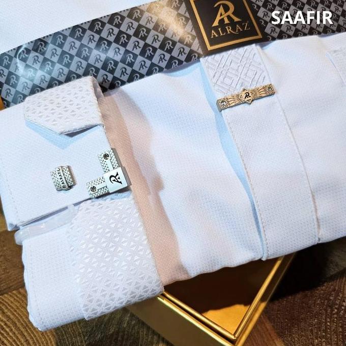 PREMIUM KOKO PUTIH EXCLUSIVE ALRAZ / BAJU KOKO ALRAZ LENGAN PANJANG MANSET / Kemko Baju Kemeja Koko 