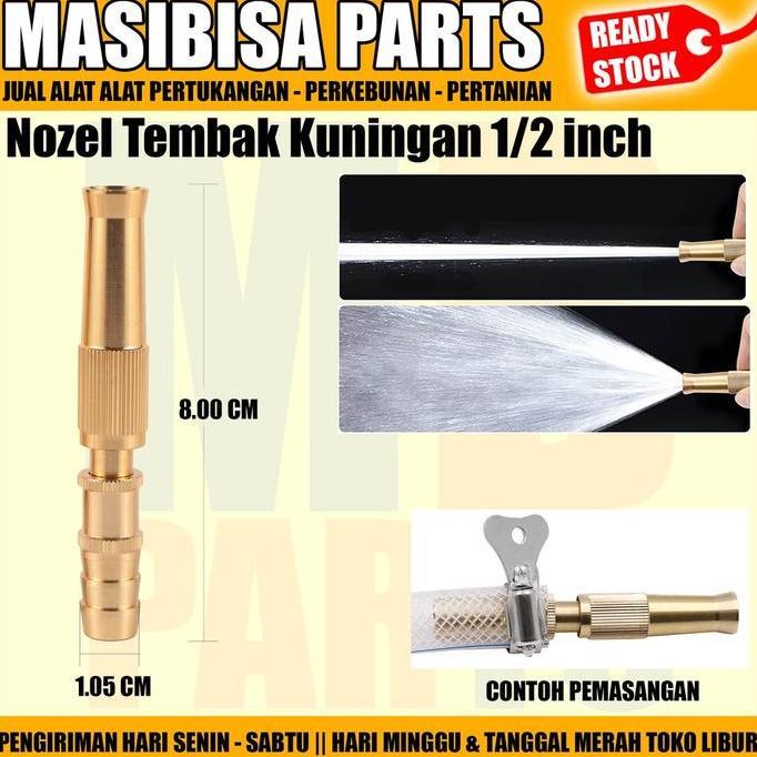 SEMPROTAN AIR LURUS KUNINGAN / NOZEL SELANG SPRAYER