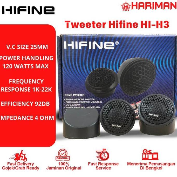Promo Tweeter Hifine HI-H3 / Tweeter Mobil Hifine Diskon