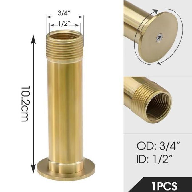 Fountain Pond Nozzle 1/2" 3/4" Kepala Nozzle Sprinkler Adjustable Bahan Kuningan Nosel Air Mancur Ko