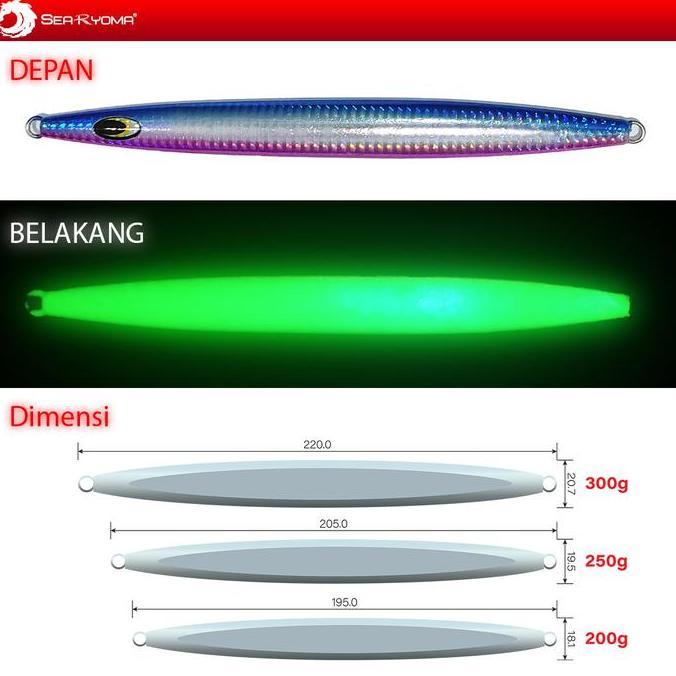Langsungdapat- Searyoma Metal Jig Rapid Cut Import 200G - 300G