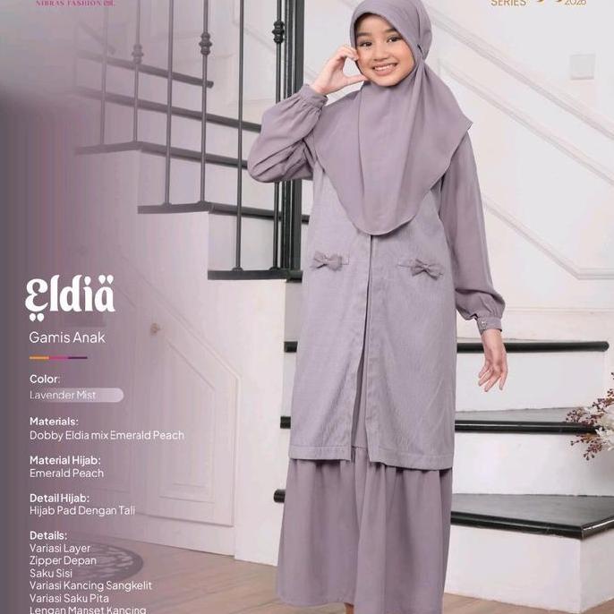 NIBRAS SARIMBIT TERBARU ELDIA LAVENDER MIST BY NIBRAS