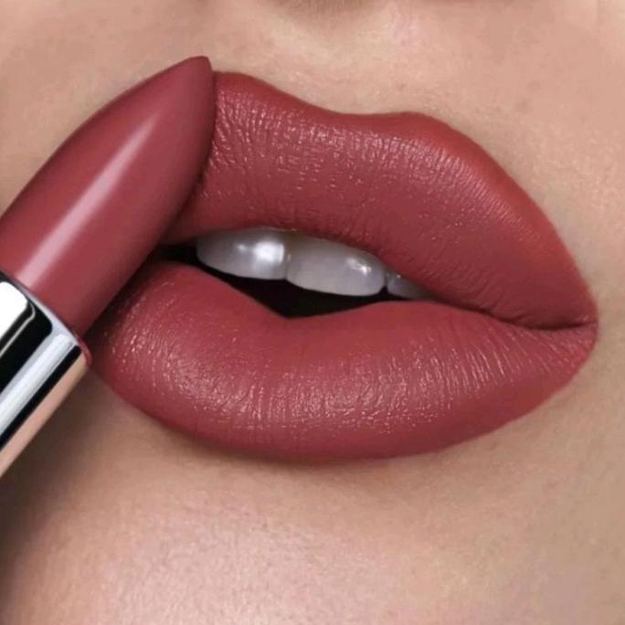 Lansungkirim- 2 Pcs Lipstik Putar Murah Tahan Lama Waterproof Merah Bata Glossy Bibir Lipstick Bisa 