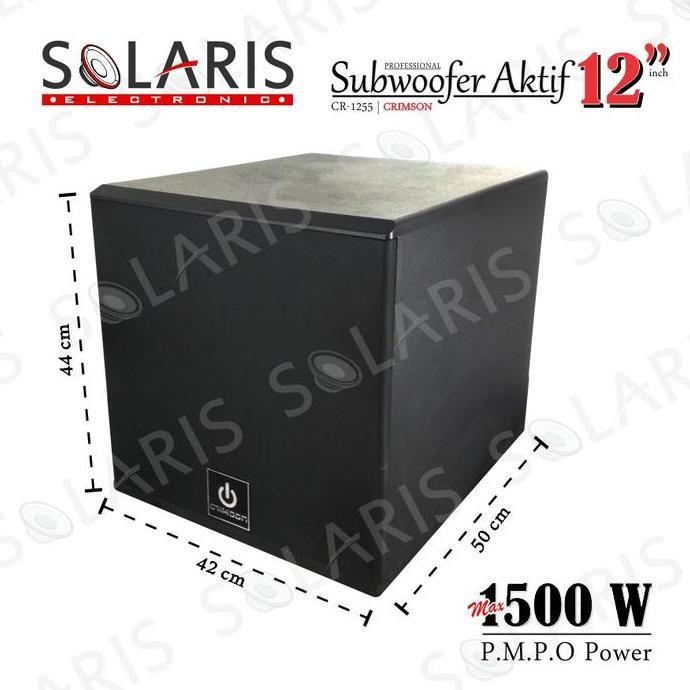 SUBWOOFER AKTIF 12 Inch SUBWOOFER KARAOKE Crimson CR-1255 terlaris