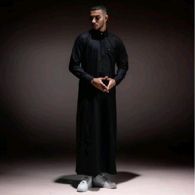 Jubah AL-LUTHFI Lengan manset hitam