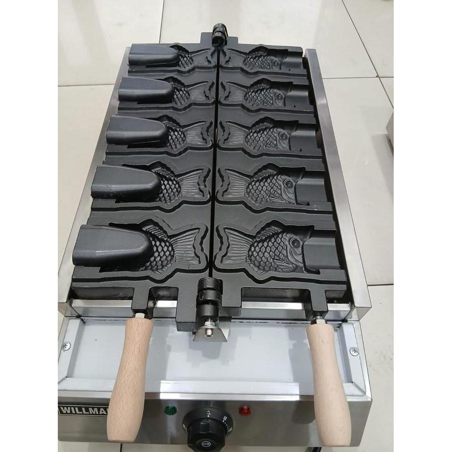 Murah Mesin Cetak Waffle Ikan Besar / Electric Fish Cake Waffle Baker Willman