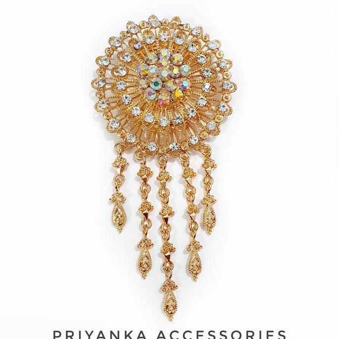 Gasajasii- Bros Kebaya Susun Jumbo Flowie Untuk Penganten / Bros Manten Jurai Besar Souvenir Clips