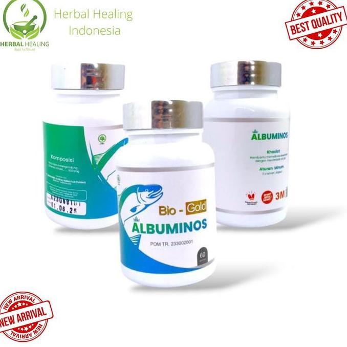 Sehatterusya- Kapsul Albuminos Bio Gold Ekstrak Ikan Gabus Albumin Asli Ikan Gabus