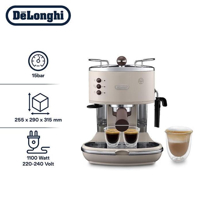 Grosir De'Longhi Icona Vintage Ecov311 Pump Driven Espresso Coffee Machine - Mesin Kopi Espresso