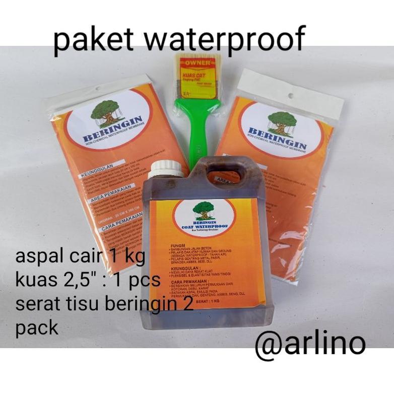 Paket Waterproof Aspal Cair + Tisu Pelapis Anti Bocor