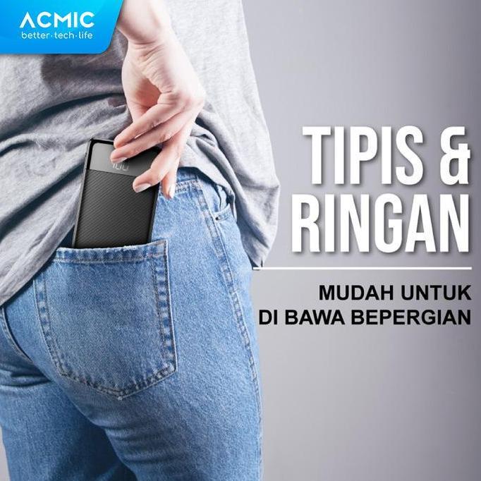 Lansungkirim- Acmic F10Pro 10000Mah Powerbank Slim 22.5W Fast Charging Type C