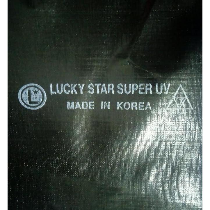 Terlaris Terpal Plastik A20 Uv 6.80 X 10.70 Puma / Lucky Star Hitam