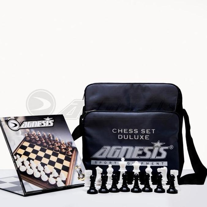 Agnesis Chess (Catur) Set Deluxe / Papan Catur Premium / Papan Catur Lipat