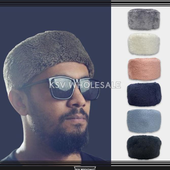 GROSIR (10 Pcs) Peci BULU RUSIA Bukhara Kopiah Solat Cak Nun Habib Bahar Maiyah Khabib Nurmagomedov 