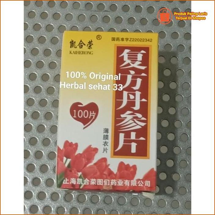 Fu Fang Dan Shen Pian Obat Jantung Tan Sen Pian Terjangkau