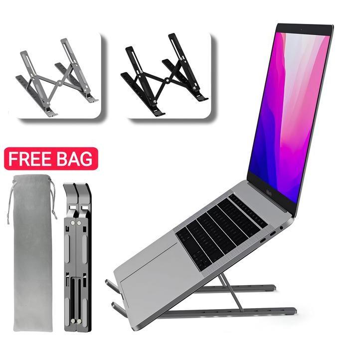 Holder Laptop Alumunium / Stand Laptop Aluminium / Dudukan Laptop