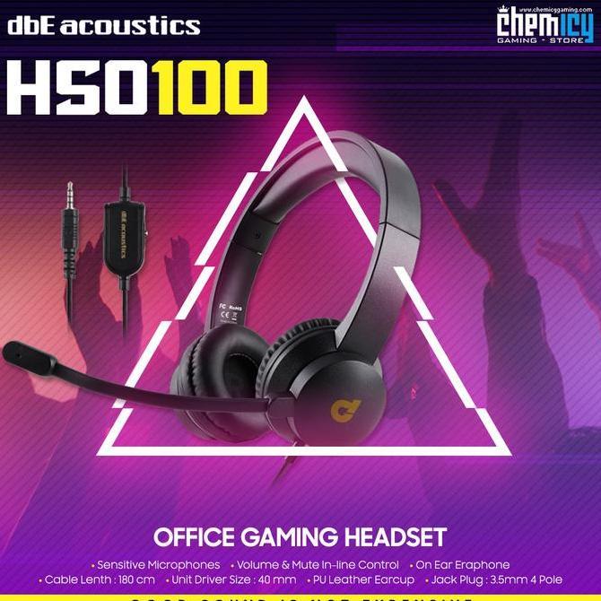 TERMURAH - dbE HSO100 / HSO-100 Office Comfortable Gaming Headset