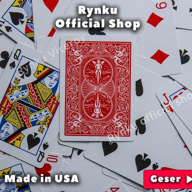Fajarveblo90 - Kartu Remi Bicycle Playing Card Kartu Sulap Original -Merah