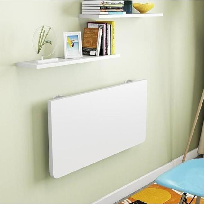 PREMIUM Meja Lipat Dinding Rak Papan gantung Ambalan Laptop Printer Pc HM