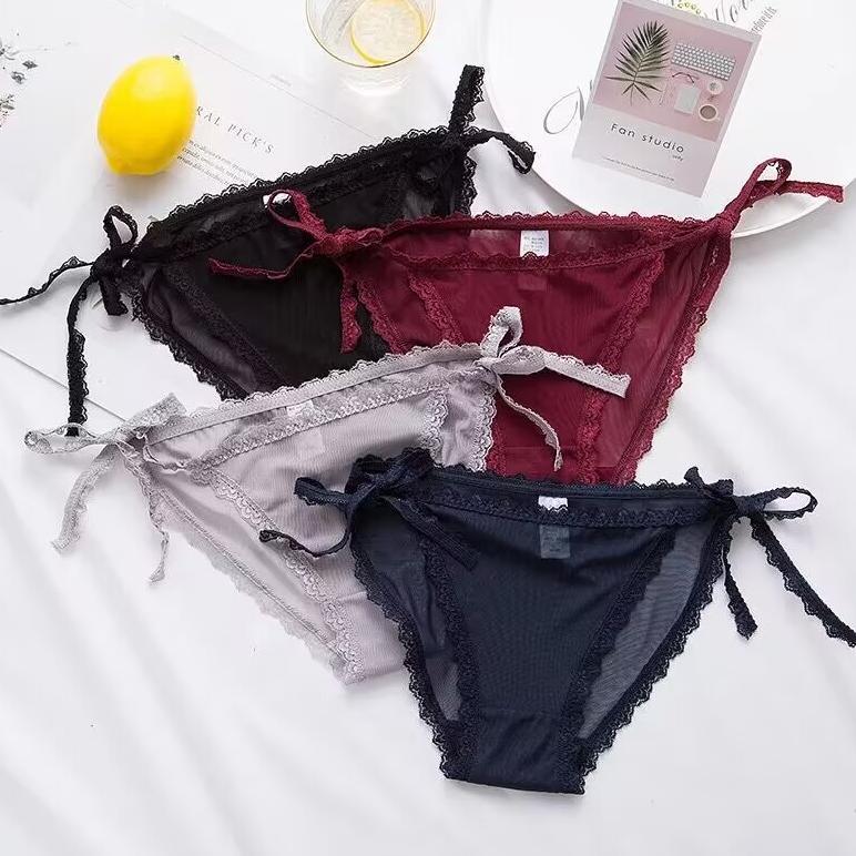 Celana Dalam Wanita Transparan G String Tali Samping 075