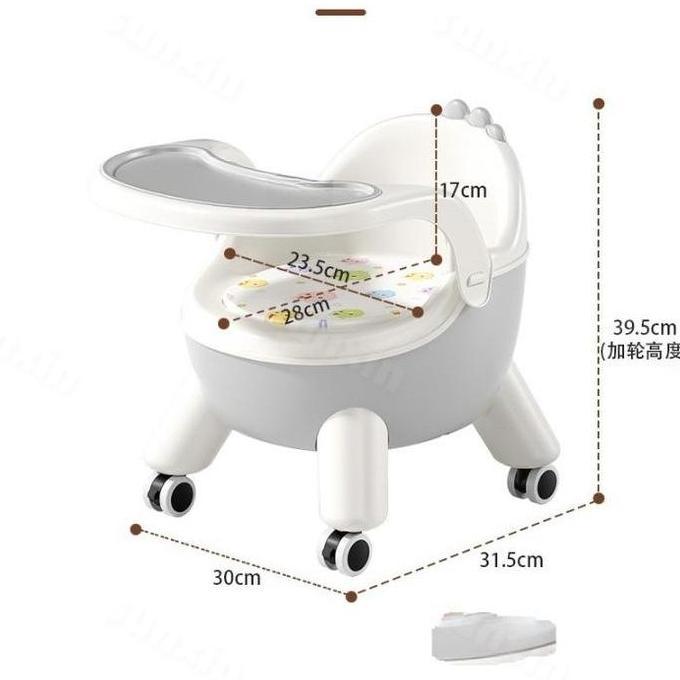SUNXIN Kursi Makan Anak Bayi Dengan Roda I02/ Baby Chair / BANGKU  / KURSI PLASTIK