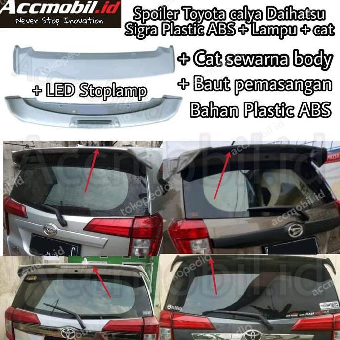 spoiler toyota calya daihatsu sigra
