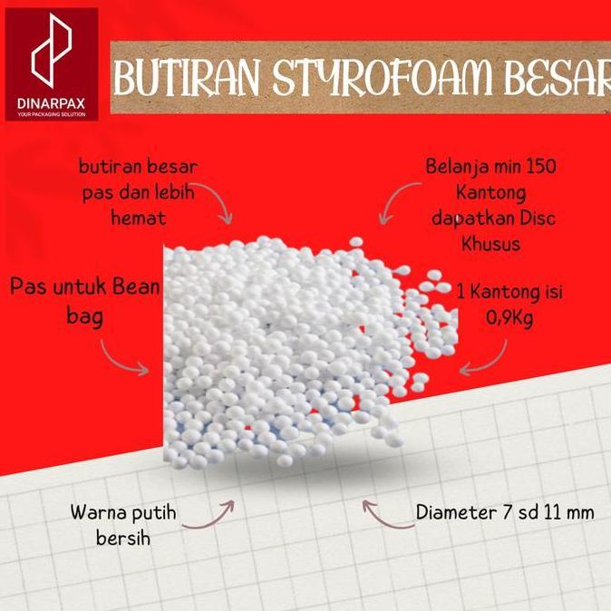 VIRALL STYROFOAM BUTIRAN BESAR / STEROFOAM BUTIRAN BERBENTUK BUTIRAN JAGUNG //