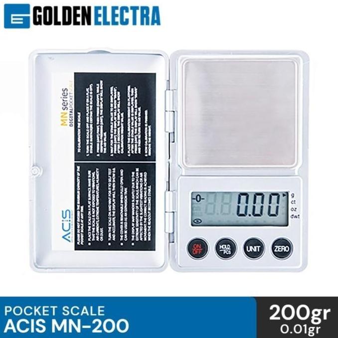 Timbangan Digital Mini Emas Batu akik, ACIS / MN-200 Pocket Scale