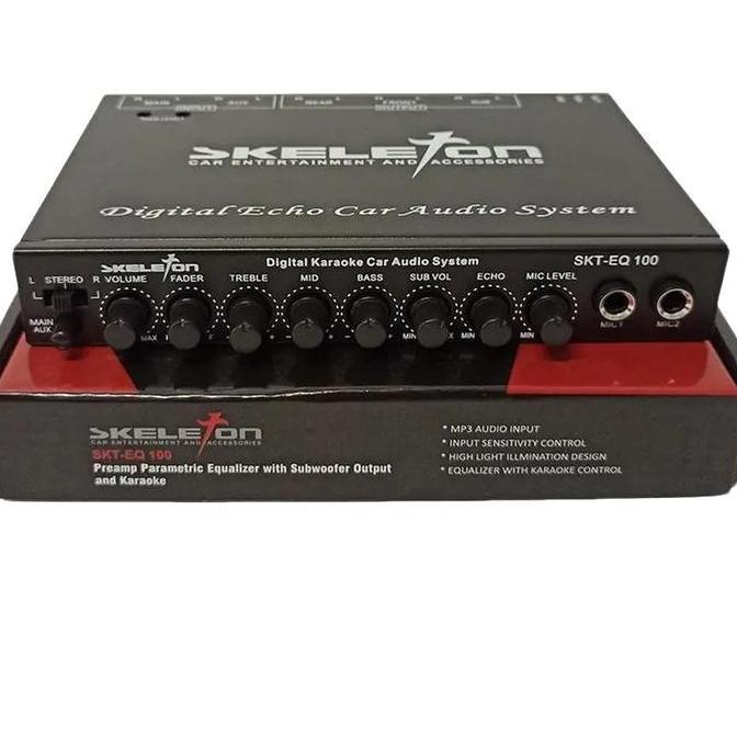 Parametric Equalizer Mobil - Skeleton Parametric Car Equalizer - SKT-EQ100