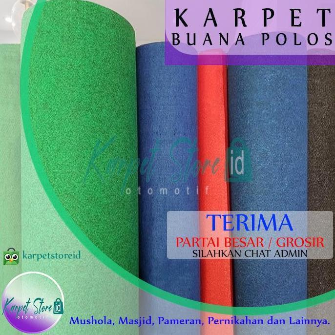 '' KARPET BUANA BLUDRU POLOS 1 ROLL UKURAN 2 M X 30 M *