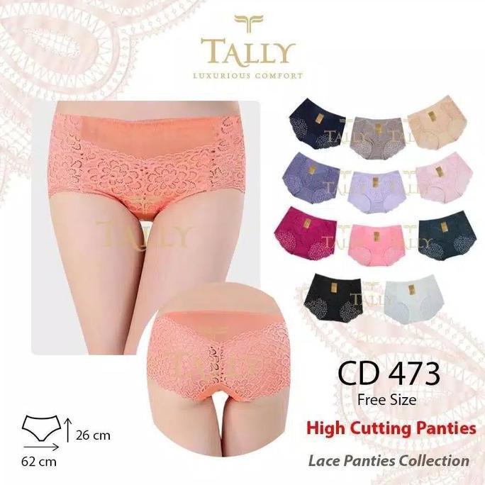 TALLY CD Wanita Brokat Renda 473 L panties collection