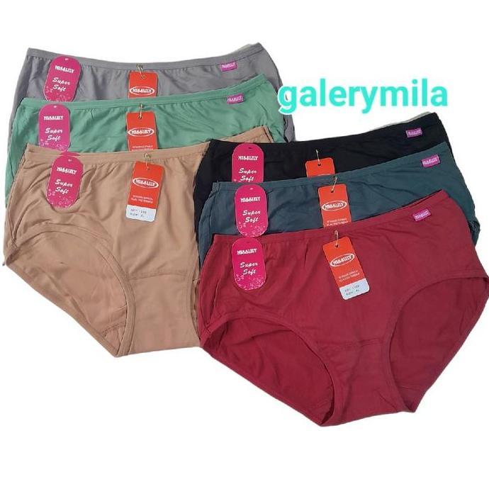 3 PCS CELANA DALAM WANITA MISSLILY 1389 / CD WANITA DEWASA MISSLILY / MISSLILY SUPER SOFT Lembut Kat