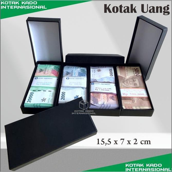 Box Uang kertas tunai kotak Gifts ukuran uang 100 lbr 1 - 2 ikat muat