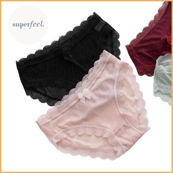 SFL CD BROKAT L NET WANITA PEREMPUAN CELANA DALAM CEWE JARING 337