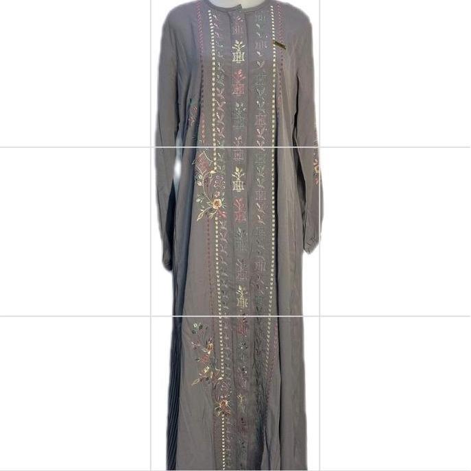 Gamis Aceh Bordir Motif Pintu Aceh Yoris Premium  Muslim Wanita Syari Lebaran Mewah