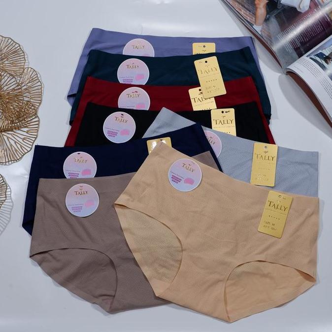 Tally Cd Celana Dalam Seamless 007 | Size Fit To M-XXL | Tanpa Jahitan | Anti Nyeplak | Bahan Nylon 