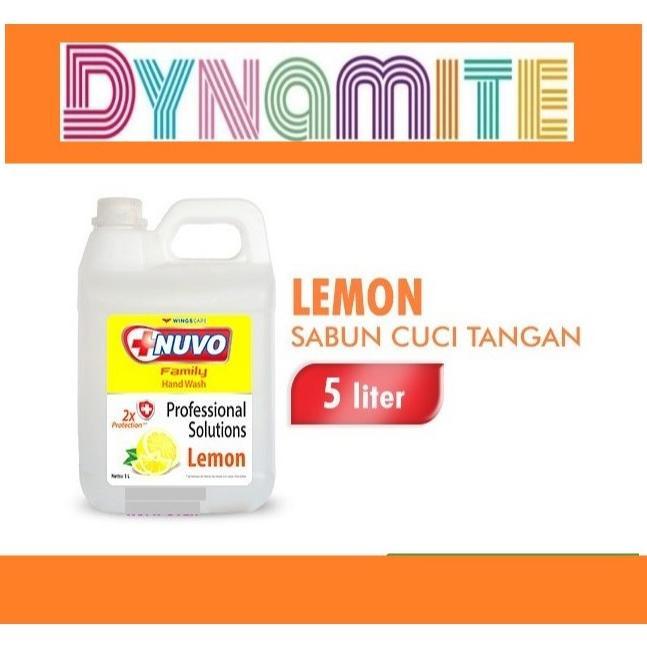 Nuvo Sabun Cuci Tangan Professional Lemon Jerigen 5 Liter