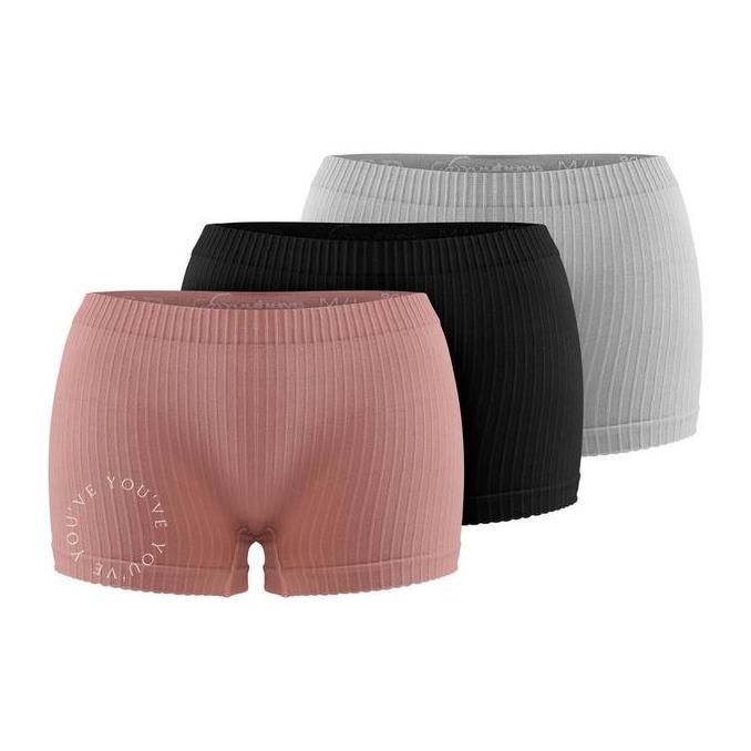 Youve Celana Dalam Boxer Wanita Garis Polos Korset Boyshort 300087