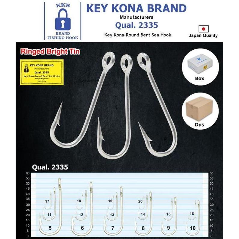 KAIL PANCING TUNA NELAYAN KEY KONA BRAND QTY 100pc Cap Gembok KKB 2335