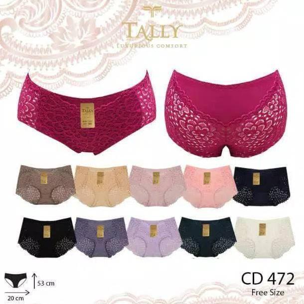 TALLY Cd Wanita Renda Brokat 472 L Panties Collection
