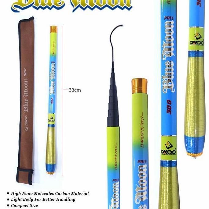 JORAN TEGEK CARBON RUAS PENDEK KAKU DAIDO BLUE MOON CARBON RUAS 30 CM