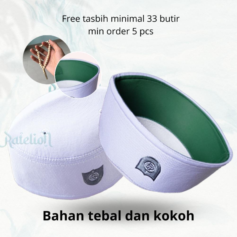 DISKON PECI MALAYSIA HAJI PRIA KOPIAH MALAISIA PUTIH HITAM DEWASA ANAK LAKI KOPYAH MALASYA ORI ASLI 